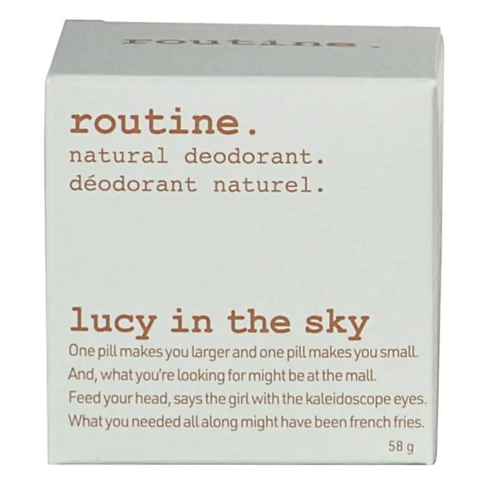 Package of Routine. Lucy In The Sky (Vegan) Deodorant 58g