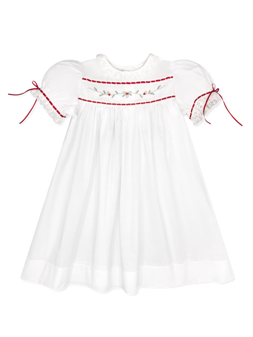 Lullaby Set Holly Batiste Dress-White