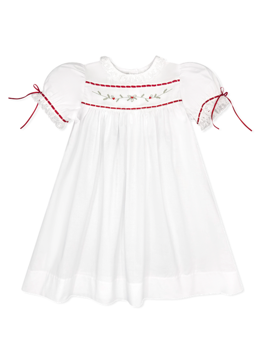 Lullaby Set Holly Batiste Dress-White