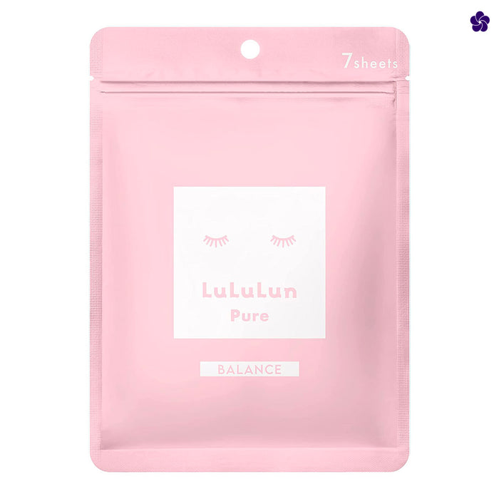 Lululun Pure Balance Pink. Murasaki Cosmetics. Japanese facial sheet mask. Daily skincare. J-beauty Europe.