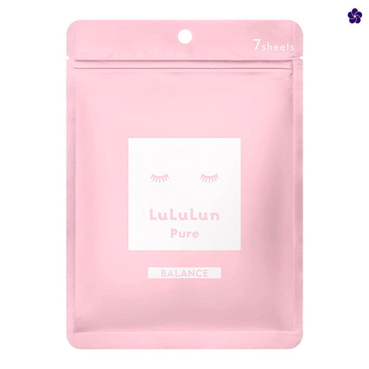 Lululun Pure Balance Pink. Murasaki Cosmetics. Japanese facial sheet mask. Daily skincare. J-beauty Europe.