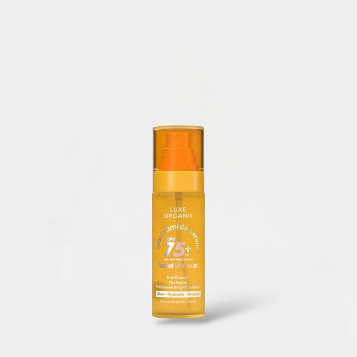 Luxe Organix Niacinamide Serum Facial UV Mist 80ml لوكس أورجانيكس نياسيناميد مصل الوجه بالأشعة فوق البنفسجية - Princess Cosmetics Qatar