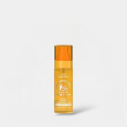 Luxe Organix Niacinamide Serum Facial UV Mist 80ml لوكس أورجانيكس نياسيناميد مصل الوجه بالأشعة فوق البنفسجية - Princess Cosmetics Qatar