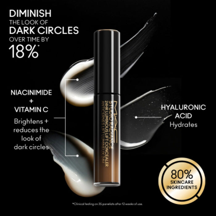 MAC Cosmetics  Studio Radiance 24HR Luminous Lift Buildable Hydrating Radiant Concealer - NW58 NIB