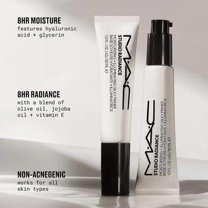 MAC Cosmetics  Studio Radiance Moisturizing + Illuminating Silky Primer with Hyaluronic Acid NIB