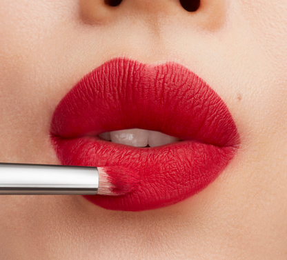 M.A.C Retro Matte Lipstick in Ruby Woo, vibrant red shade, new in box, perfect for bold, matte lip looks.