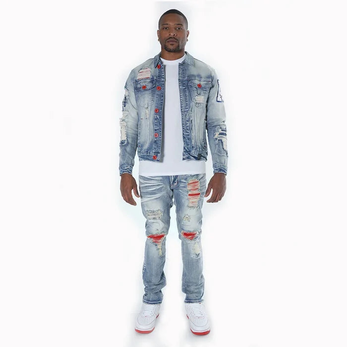 Makobi Leaders Light Wash Denim Jeans (M1990)