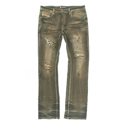 Makobi Lorenzino Vintage Ripped Denim Jeans (M1918)