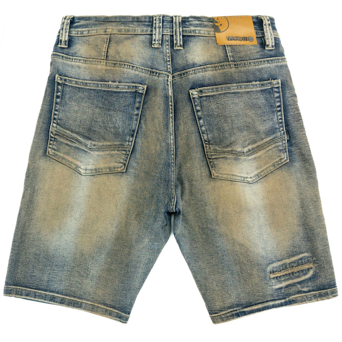 Makobi Prego Antique Denim Shorts (M904)