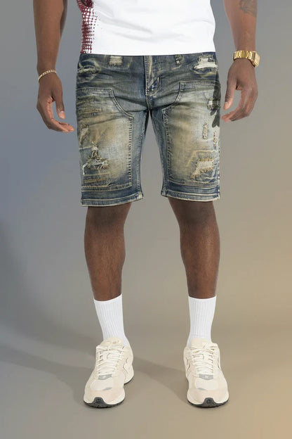 Makobi Prego Antique Denim Shorts (M904)