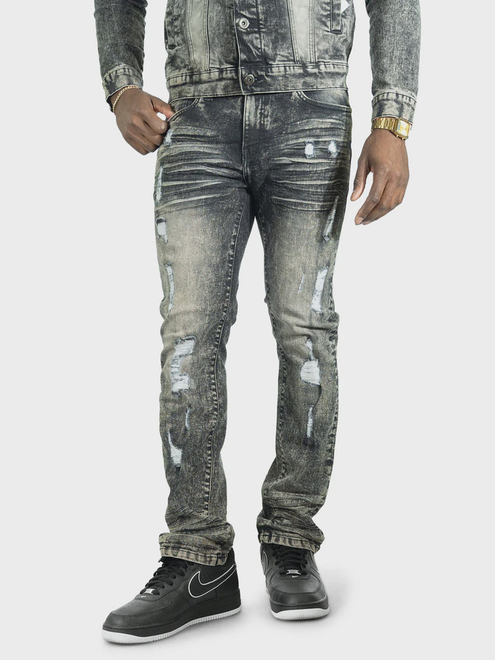 Makobi Prego Black Wash Denim Jeans (M1900)