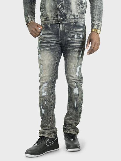 Makobi Prego Black Wash Denim Jeans (M1900)
