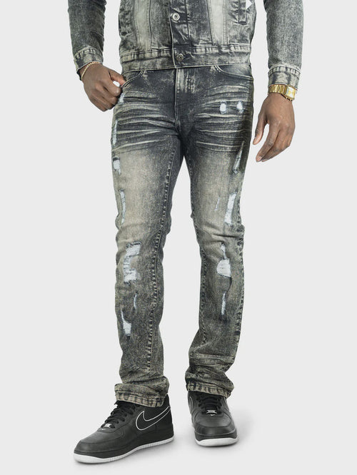 Makobi Prego Black Wash Denim Jeans (M1900)