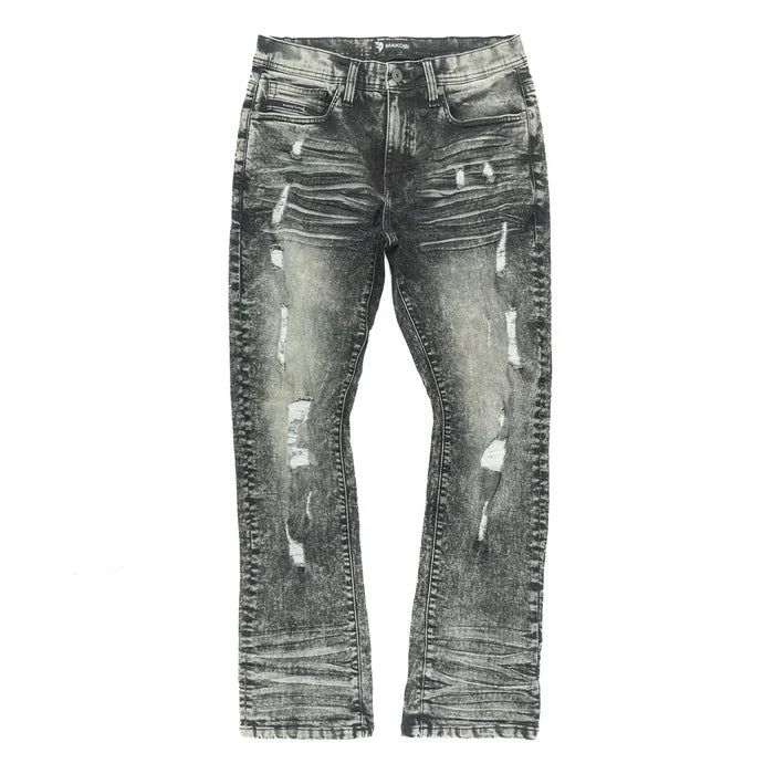 Makobi Prego Black Wash Denim Jeans (M1900)