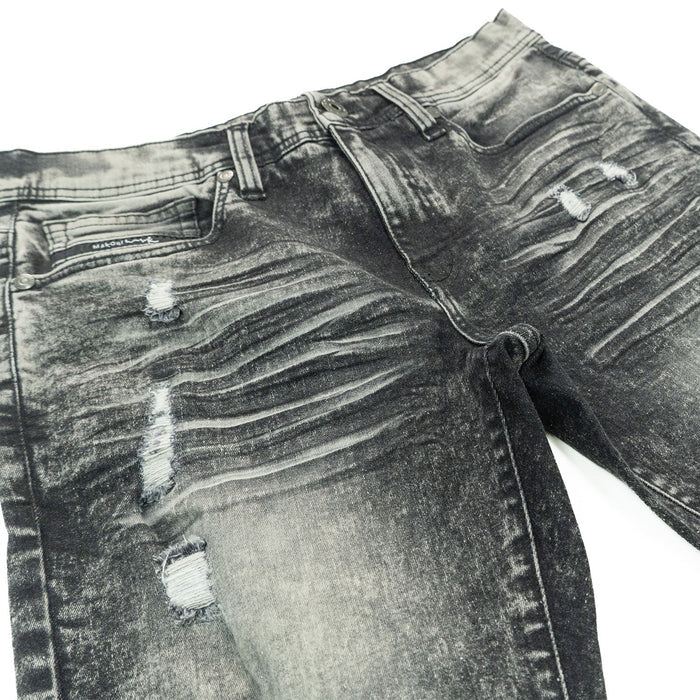 Makobi Prego Black Wash Denim Jeans (M1900)