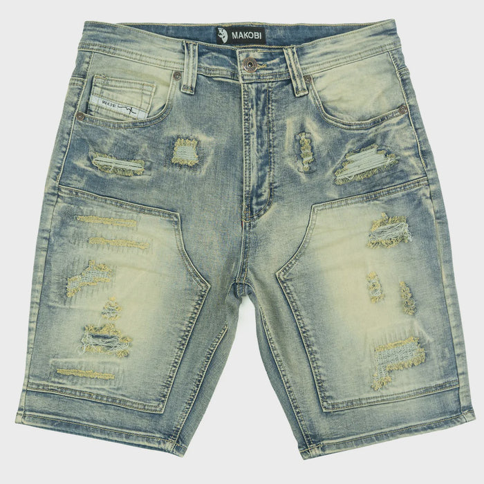 Makobi Prego Dirt Denim Shorts (M904)
