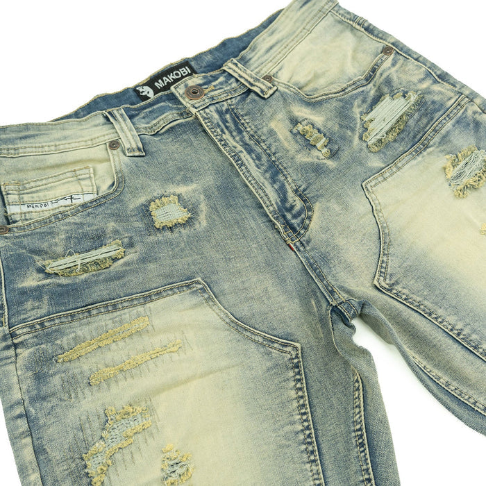 Makobi Prego Dirt Denim Shorts (M904)