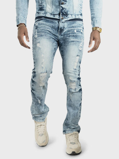 Makobi Prego Light Blue Wash Denim Jeans (M1900)