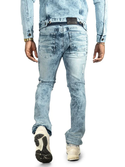 Makobi Prego Light Blue Wash Denim Jeans (M1900)