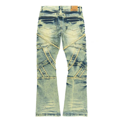 Makobi Veneta Dirt Stacked Denim Jeans (M1908)