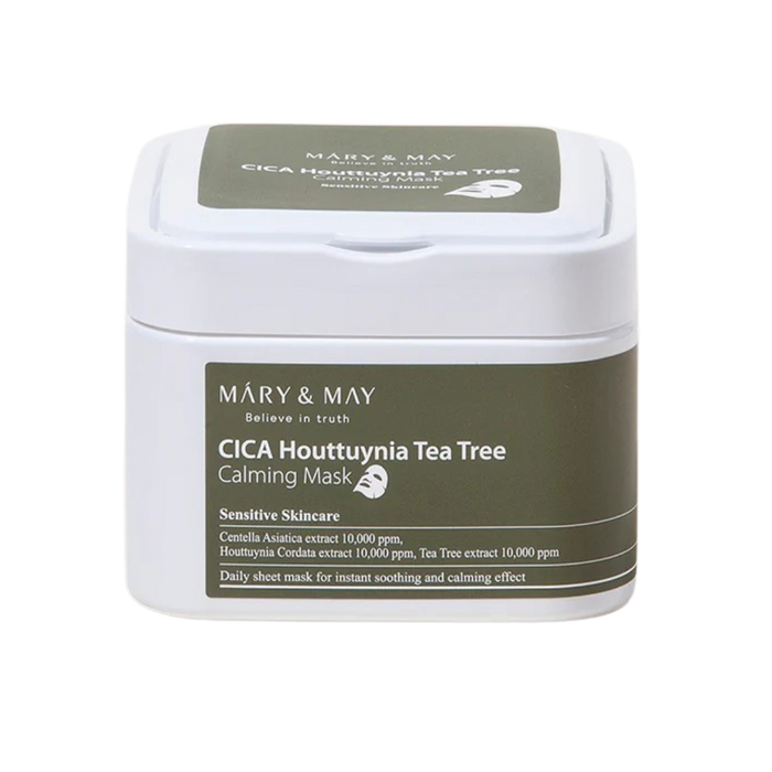 Mary&May Cica Houttuynia Cordata Tea Tree Calming Mask Pack 30 sheets