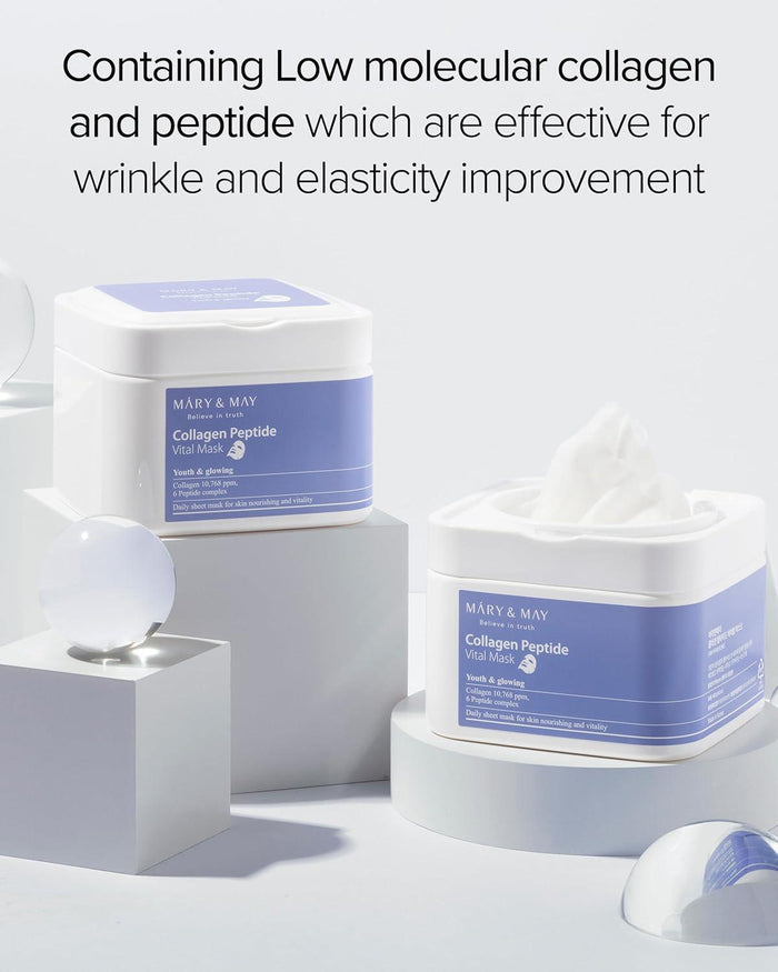 Mary&May Collagen Peptide Vital Mask 30 sheets