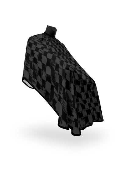 Matte Black Painted Checks PRO Cape