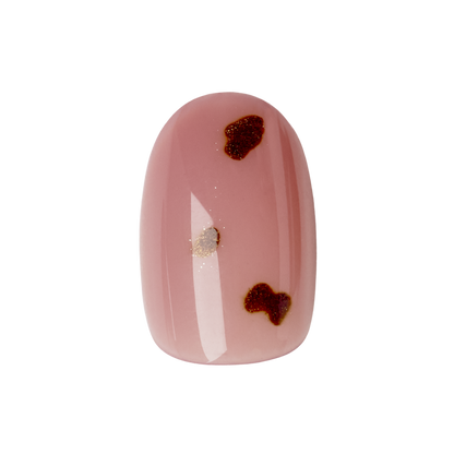 Mauve Mini Cheetah - Press-On | Extra Short | Round