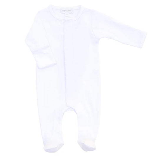 MB Essentials White Trim Footie