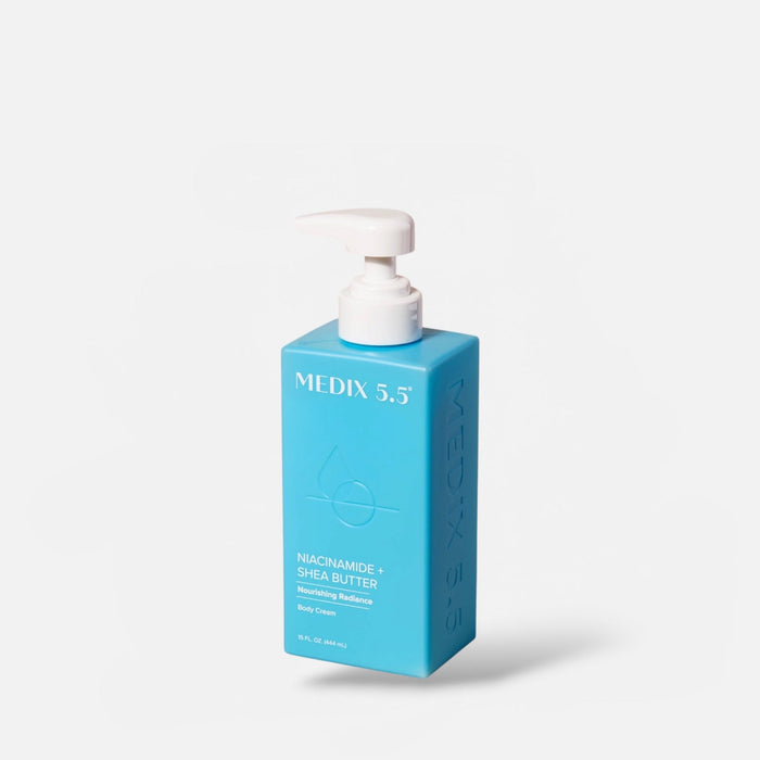 Medix 5.5 Niacinamide + Shea Butter Body Cream 444ml كريم الجسم ميديكس 5.5 نياسيناميد + زبدة الشيا - Princess Cosmetics Qatar