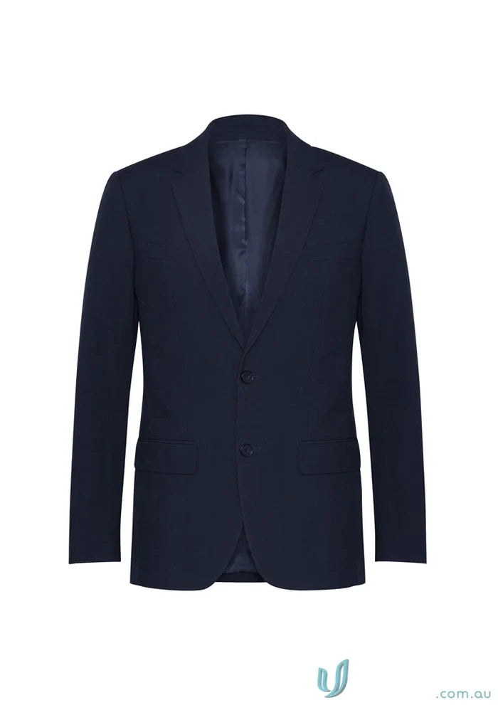 Navy blue mens classic jacket from Biz Collection Mens, perfect for corporate offices