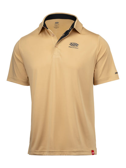 Selkirk Sport Essentials sports-wik men’s short-sleeved pickleball polo shirt.