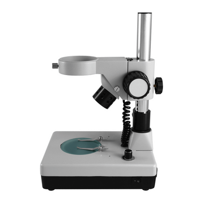 Microscope Post Stand, 76mm Coarse Focus Rack, Top and Bottom Light, Halogen and Fluorescent (Dimmable)