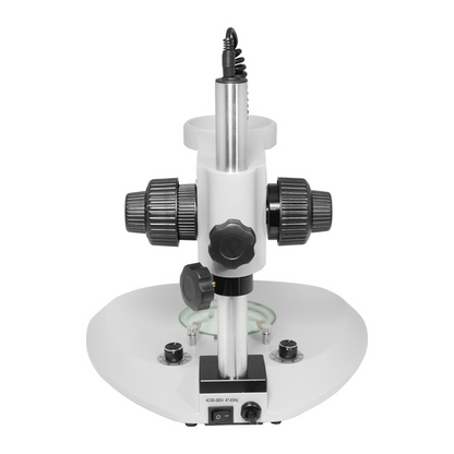 Microscope Post Stand, 76mm Fine Focus Rack, Top and Bottom LED Light (Dimmable)