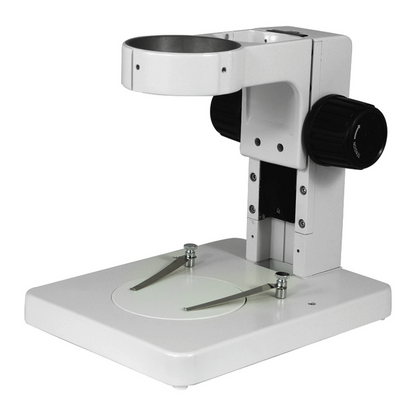 Microscope Track Stand, 76mm Coarse Focus Rack, 185mm Track Length (Small), SKU ST05031101, three quarter front view