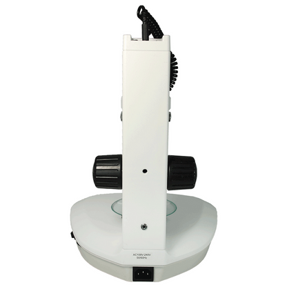 Microscope Track Stand, 76mm Coarse Focus Rack, 300mm Track Length, Top and Bottom LED Light (Dimmable)