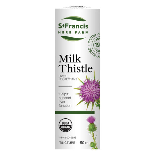 Box of St. Francis Herb Farm Milk Thistle 50ml