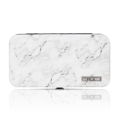 Magnetic Tweezer Case from Paris Lash Academy: Marble (front view)