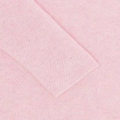Minilux cashmere pullover i lyserød med 2 knapper ved skulder