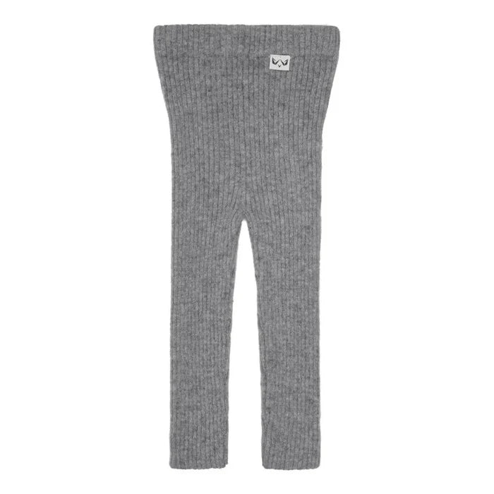 Minilux cashmere rib leggings grå-0