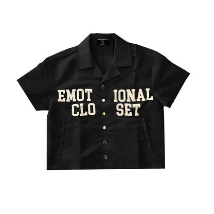 Mixed Emotion "Backyard" Black Nylon Shirt