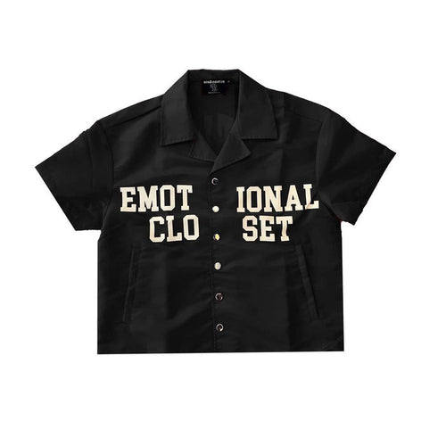 Mixed Emotion "Backyard" Black Nylon Shirt