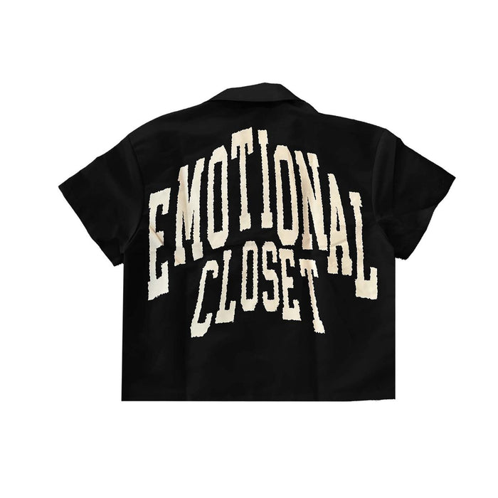 Mixed Emotion "Backyard" Black Nylon Shirt