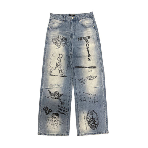 Mixed Emotion "Canvas" Blue Denim Jeans