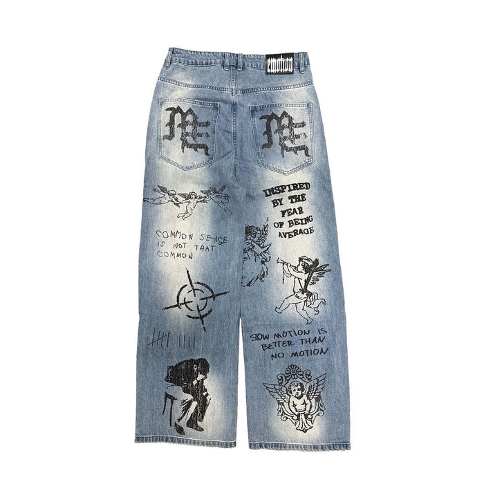 Mixed Emotion "Canvas" Blue Denim Jeans