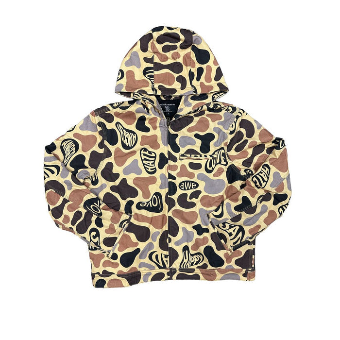 Mixed Emotion "Carpenter" Cream Zip Up Jacket