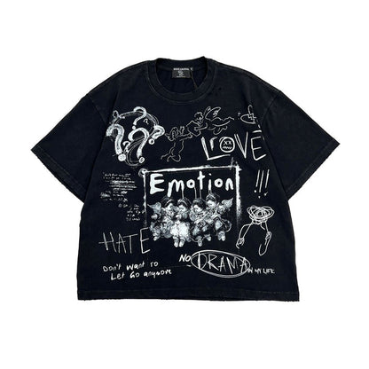 Mixed Emotion "Chaos" Black Tee