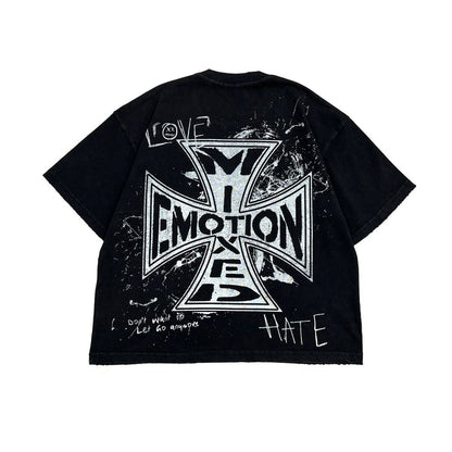Mixed Emotion "Chaos" Black Tee