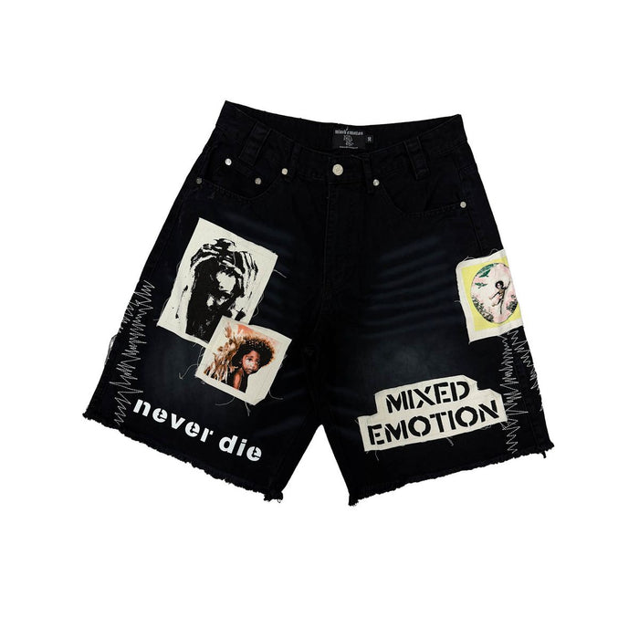 Mixed Emotion "Chaos" Carpenter Black Shorts