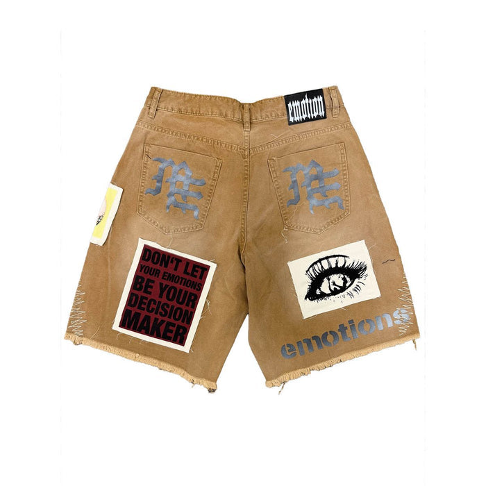 Mixed Emotion "Chaos" Carpenter Brown Shorts